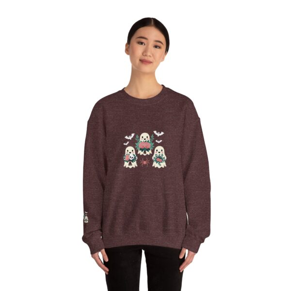 Ghostly Gathering: The Ultimate Cozy Crew for Spooky Season | Comfort Colors Sweatshirt | - Image 49