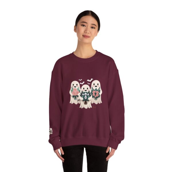 The Spooky-Cute Ghost Gang Sweatshirt: Your Fun Halloween Vibe | Cozy Unisex Crewneck | Comfort Colors Sweatshirt | - Image 3