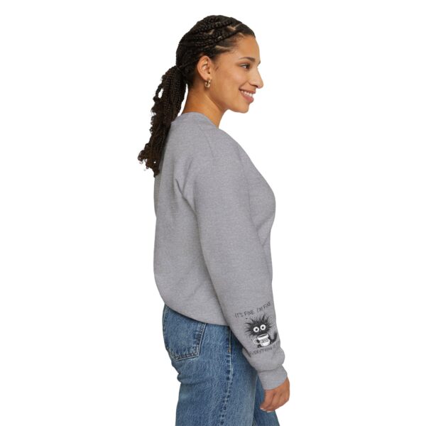 "It’s Fine. I’m Fine. Everything is Fine” Cat Sweatshirt – Cozy Unisex Crewneck | Comfort Colors Cat Sweatshirt | Funny and Relatable Quote Shirt | Purr-fect Gift for Cat Lovers & Pet Parents Let’s be honest—some days are just “fine”… and this hilarious cat knows it. - Image 32