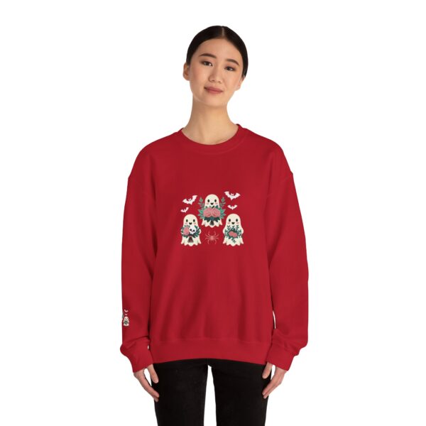 Ghostly Gathering: The Ultimate Cozy Crew for Spooky Season | Comfort Colors Sweatshirt | - Image 56