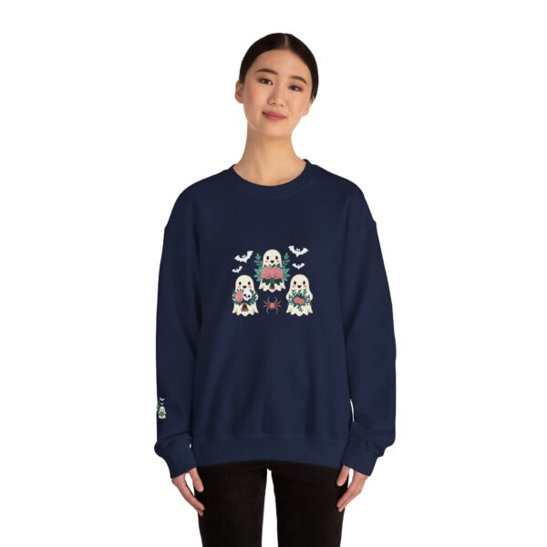 Ghostly Gathering: The Ultimate Cozy Crew for Spooky Season | Comfort Colors Sweatshirt | - Image 45