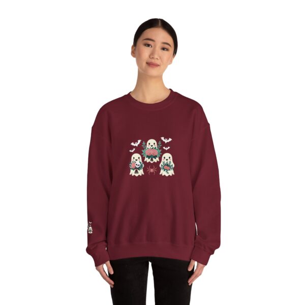 Ghostly Gathering: The Ultimate Cozy Crew for Spooky Season | Comfort Colors Sweatshirt | - Image 60